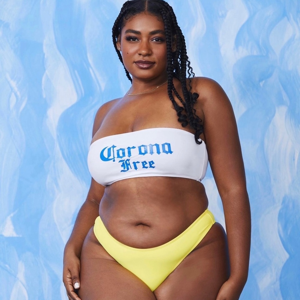Solid “Corona Free” Bikini Top